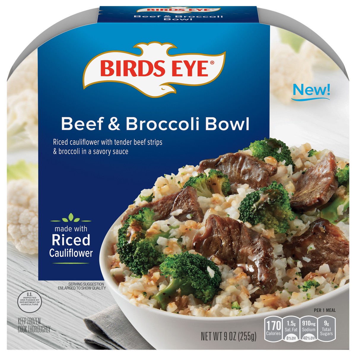 slide 1 of 11, Birds Eye Beef & Broccoli Bowl 9 oz, 9 oz