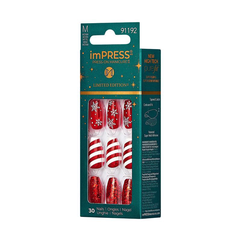 slide 6 of 8, KISS Products imPRESS Fake Nails - Truth or Dear - 33ct, 1 ct