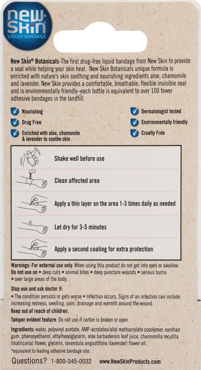 slide 9 of 12, New Skin Botanicals Liquid Bandage 0.3 fl oz, 0.3 fl oz