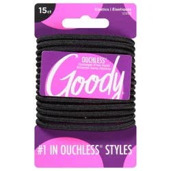 Goody Ouchless Black Elastics 15 ea