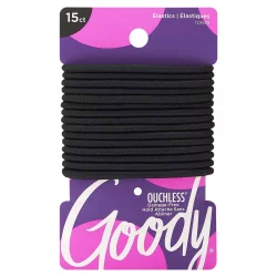 Goody Ouchless Black Elastic Hair Bands