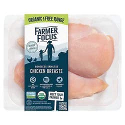 Farmer Focus Boneless Skinless Organic Chicken Breasts - 1 lb