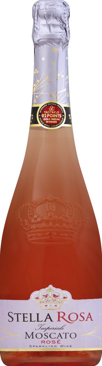 slide 3 of 7, Stella Rosa Imperiale Moscato Rose Sparkling Rose Wine 750 ml, 25.4 fl oz