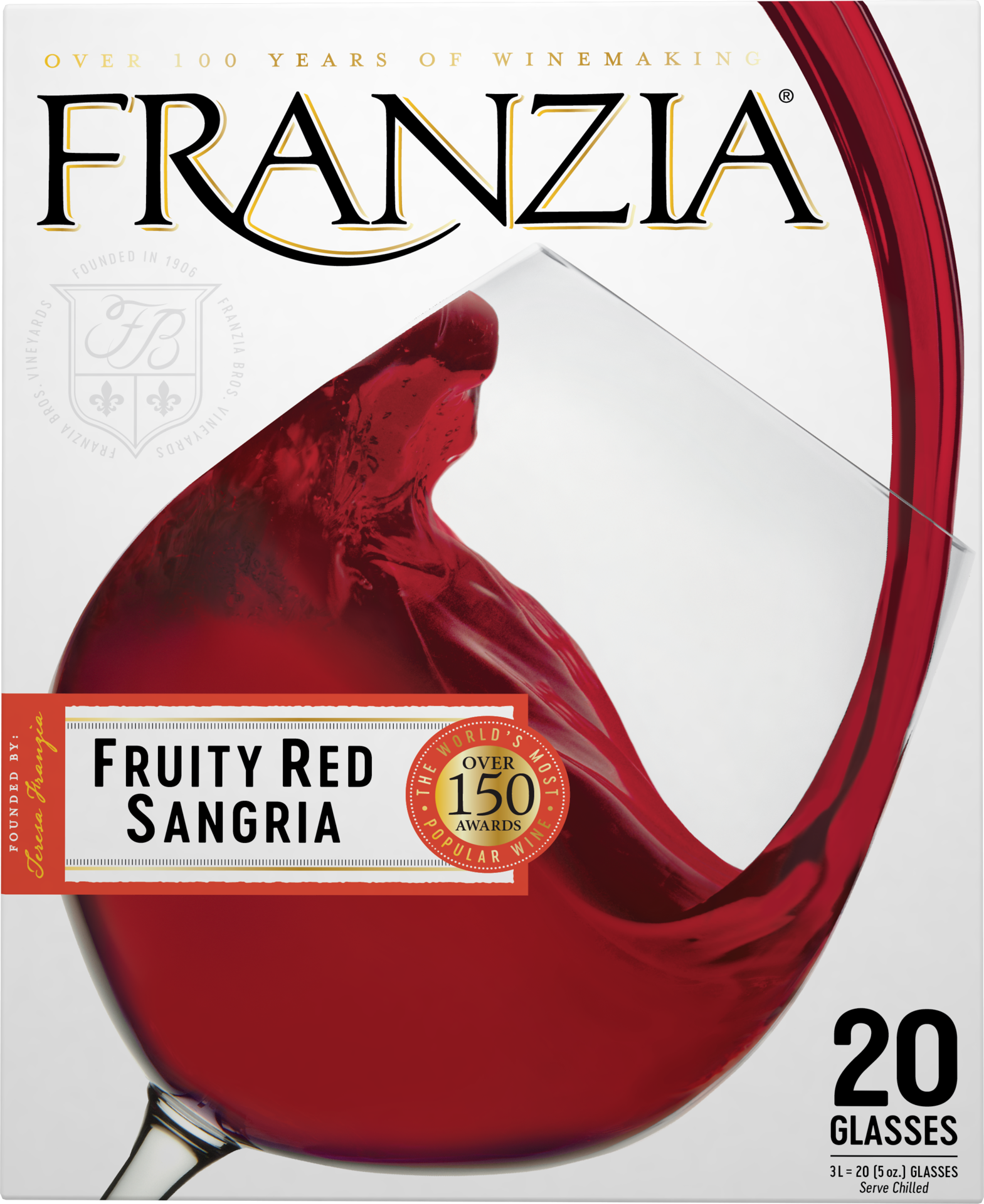 slide 3 of 4, Franzia Fruity Red Sangria Red Wine - 3 Liter, 3 liter