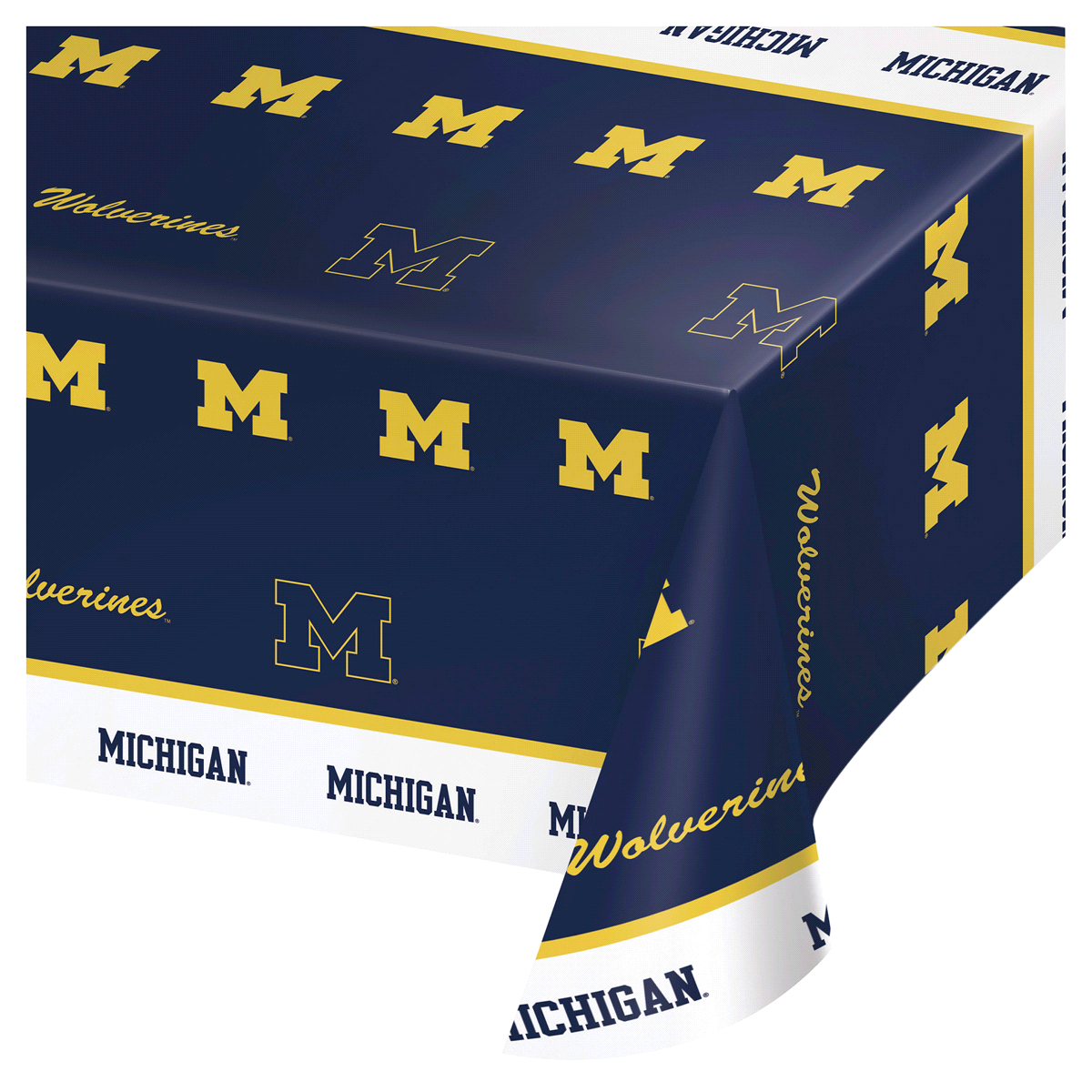 slide 1 of 1, University of Michigan Tablecover, 1 ct