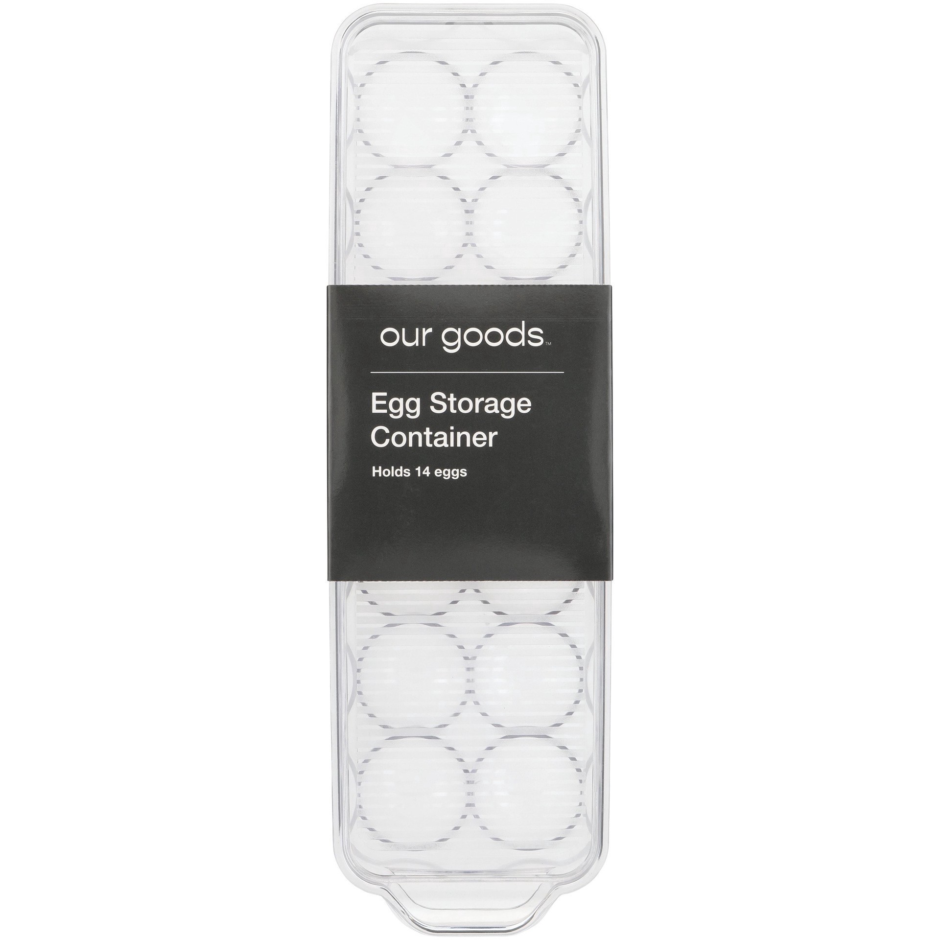 slide 1 of 1, our goods Egg Caddy with Lid - Clear, 1 ct