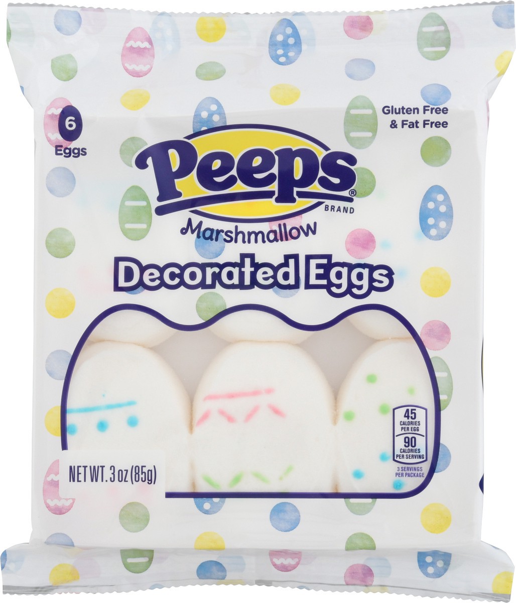 slide 4 of 13, Peeps Decorated Eggs 6Ct, 3 oz