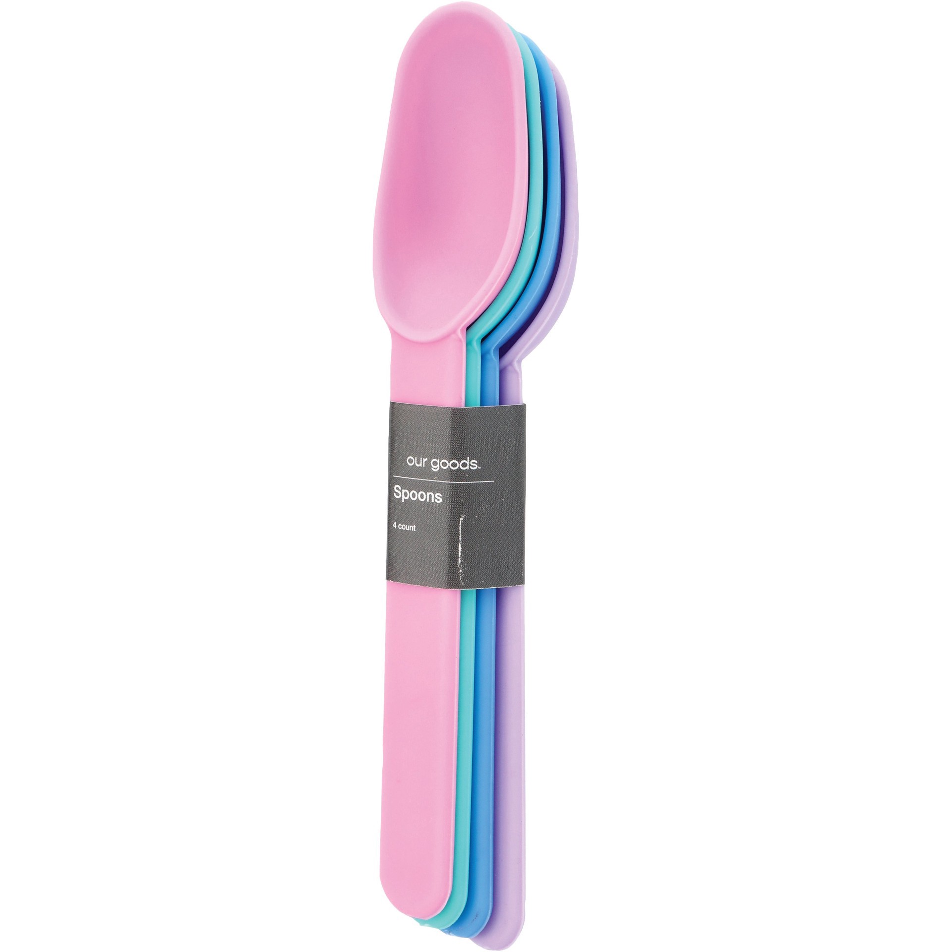 slide 1 of 1, our goods Spoons - Multi Color, 4 ct