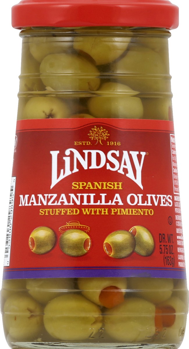 Lindsay Spanish Manzanilla Pimiento Stuffed Olives 5.75 oz Shipt