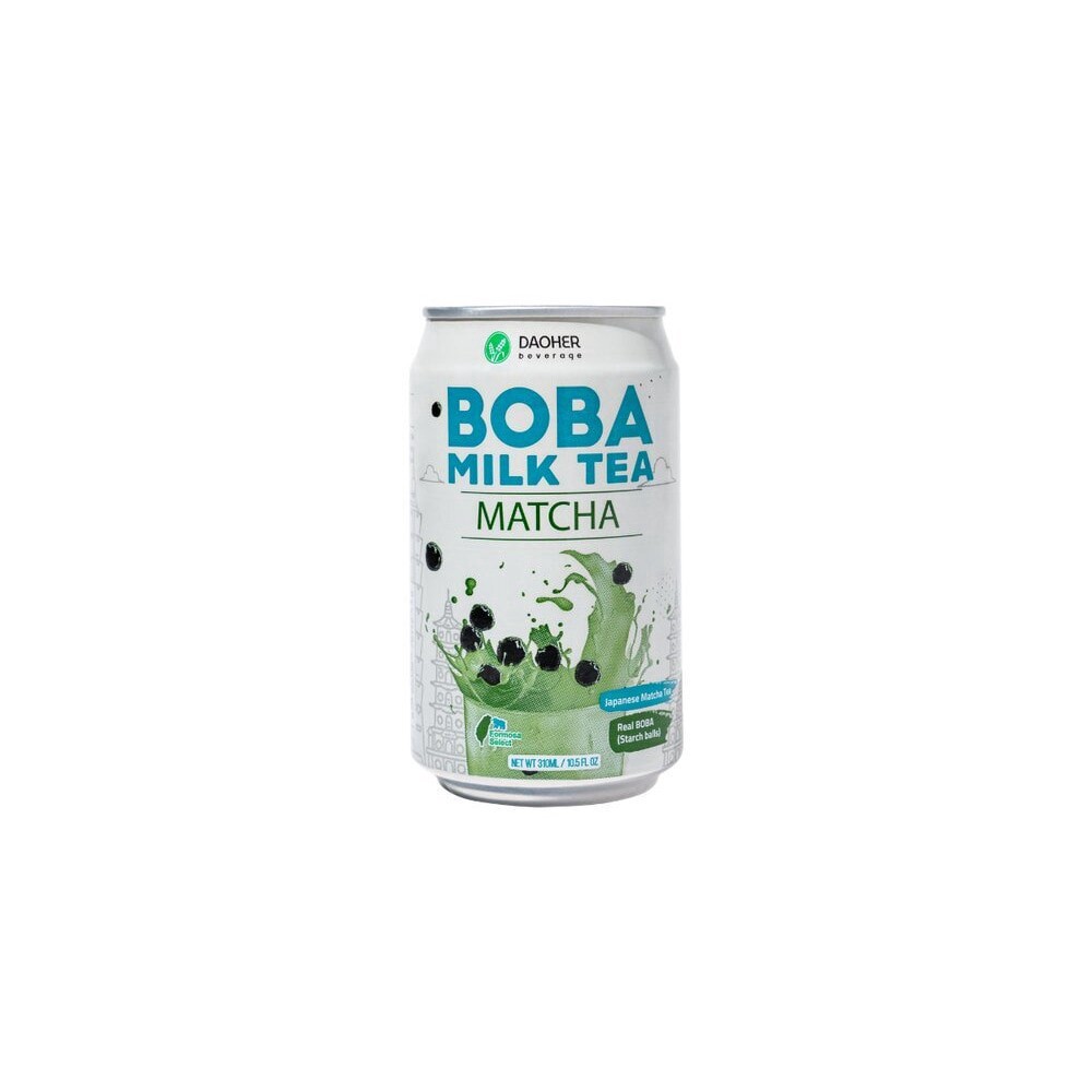 slide 1 of 1, DaoHer Beverage Matcha Boba Milk Tea Can, 10.5 fl oz