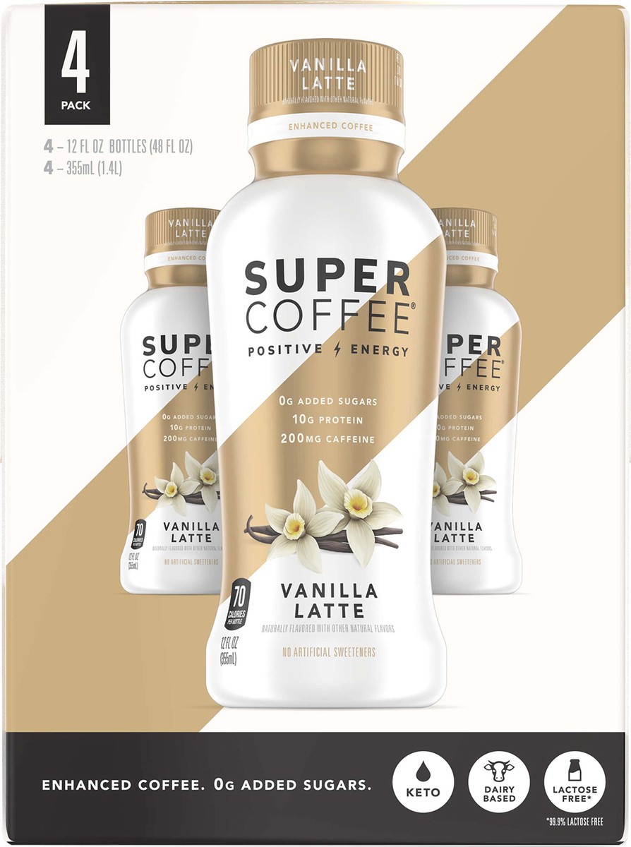 slide 5 of 12, Super Coffee Vanilla Latte Super Coffee - 48 fl oz, 48 fl oz