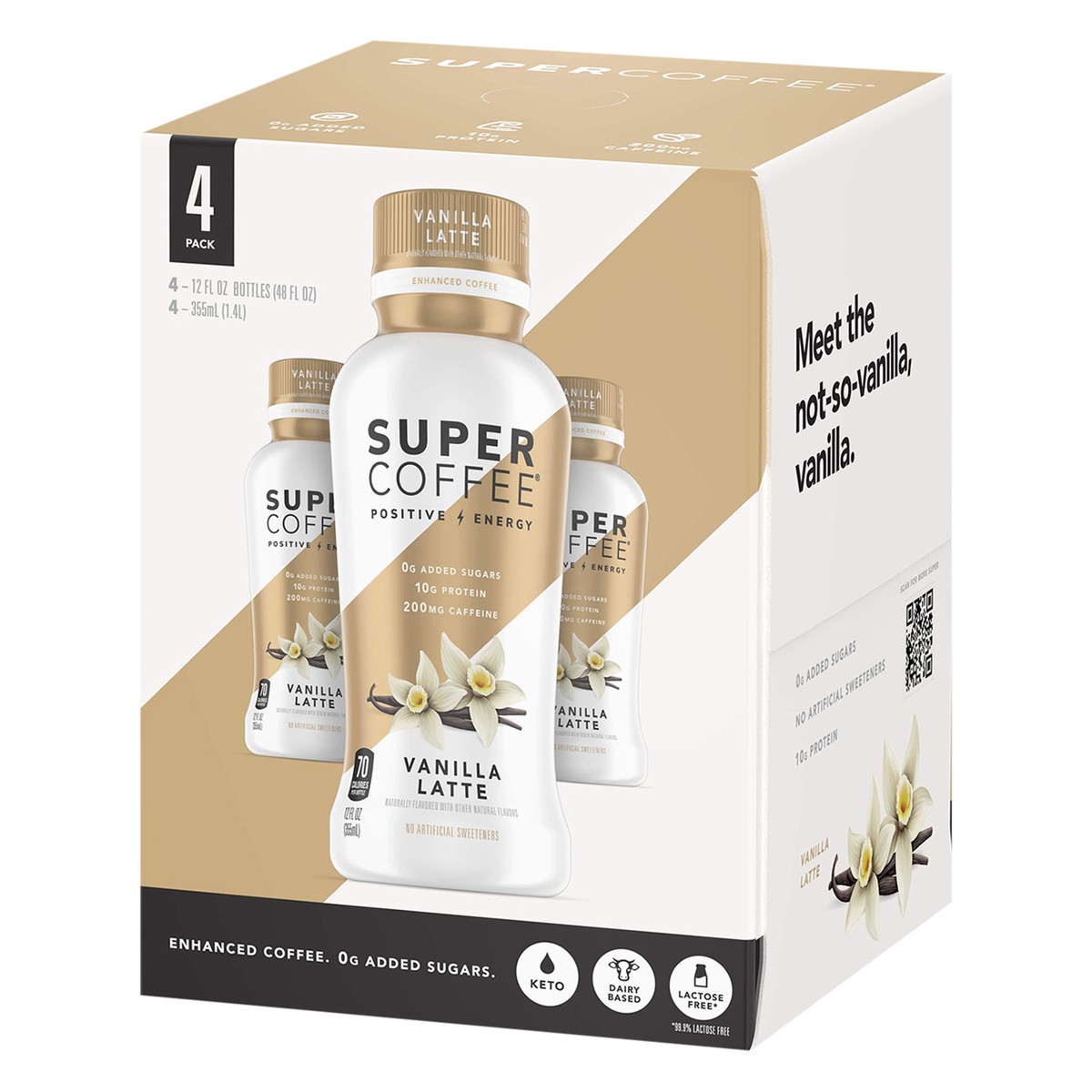 slide 11 of 12, Super Coffee Vanilla Latte Super Coffee - 48 fl oz, 48 fl oz