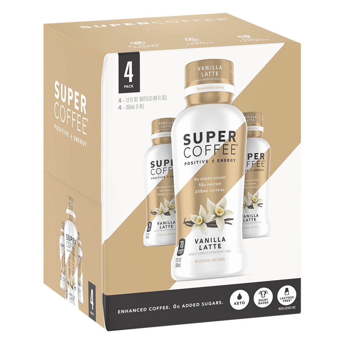 slide 4 of 12, Super Coffee Vanilla Latte Super Coffee - 48 fl oz, 48 fl oz