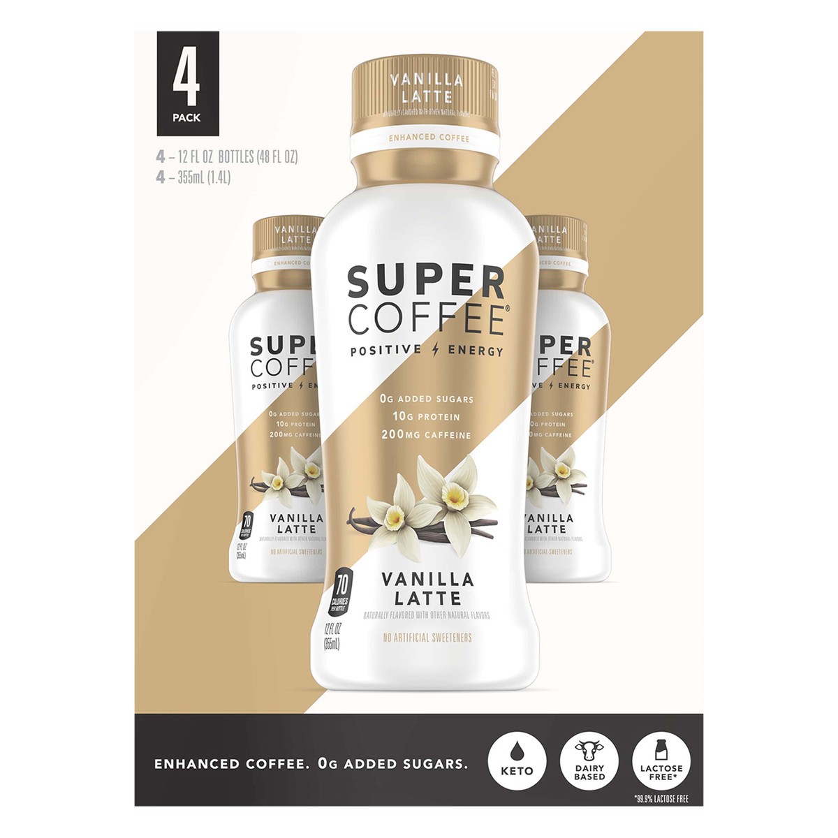 slide 1 of 12, Super Coffee Vanilla Latte Super Coffee - 48 fl oz, 48 fl oz