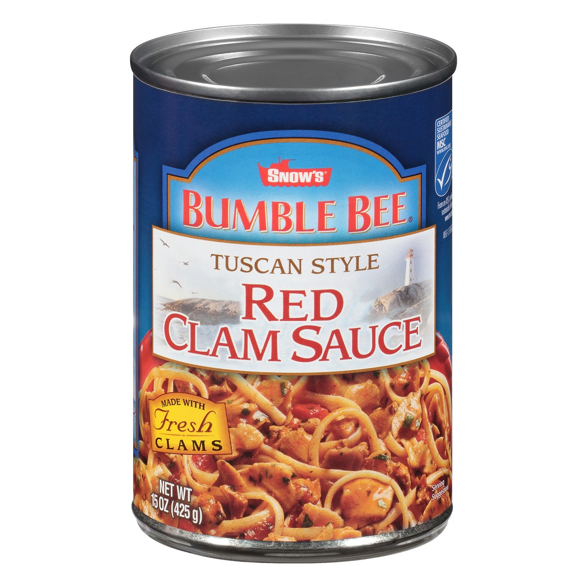 slide 5 of 11, Snow's Bumble Bee Tuscan Style Red Clam Sauce 15 oz. Can, 15 oz