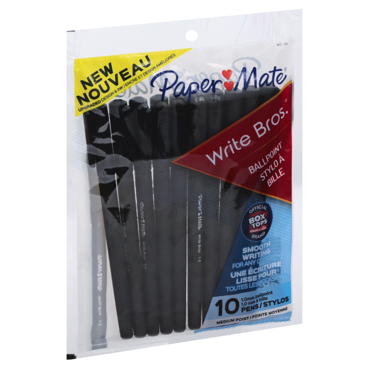 slide 2 of 9, Paper Mate Write Bros Medium (1.0 mm) Black Ink Ball Point Pens, 10 ct