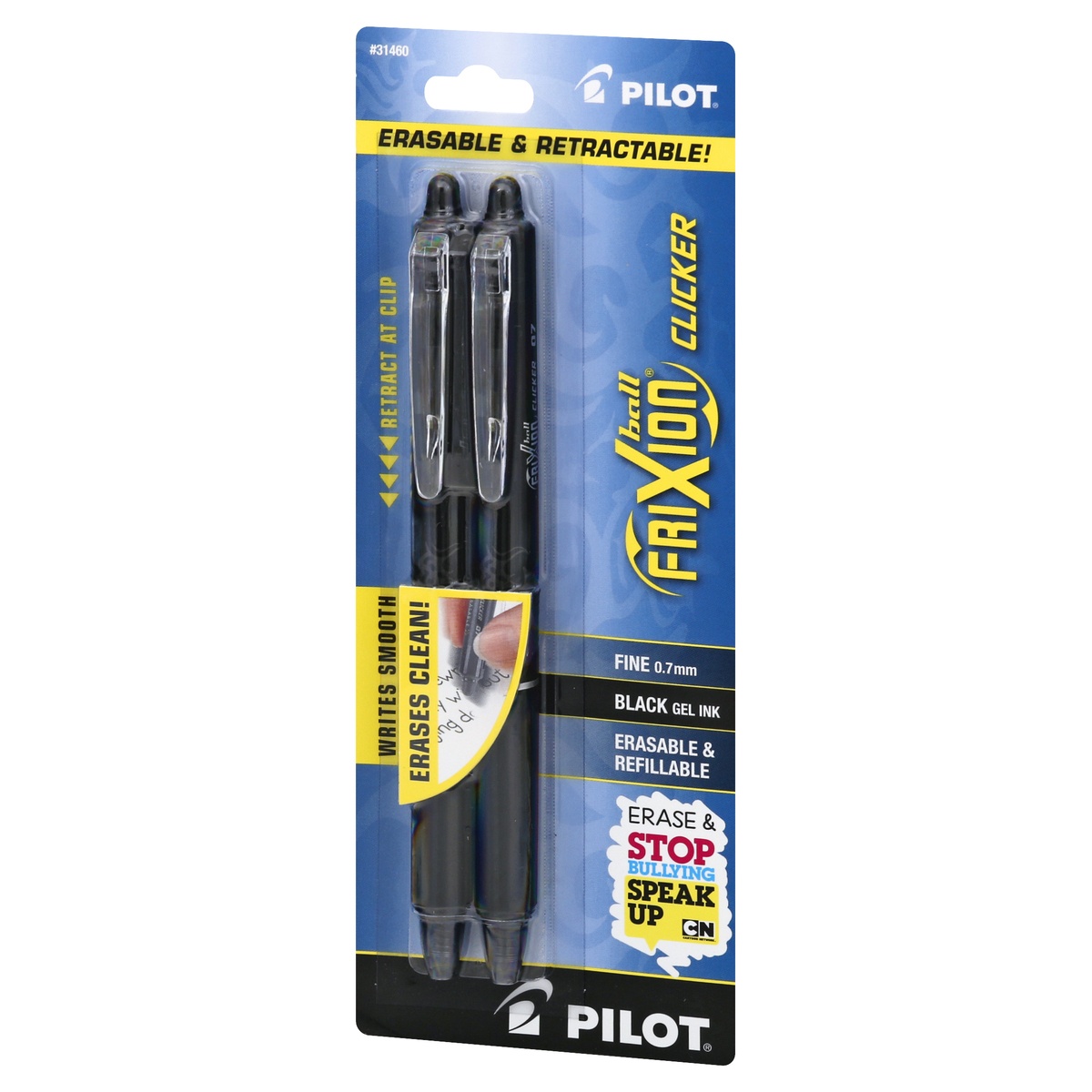 slide 2 of 9, Pilot FriXion Ball Clicker Black Gel Ink Fine 0.7mm Pens 2 ea, 2 ct