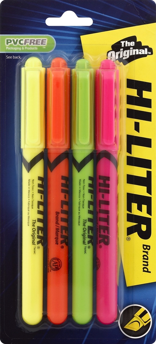 slide 2 of 2, Hi Liter Highlighters 4 ea, 4 ct