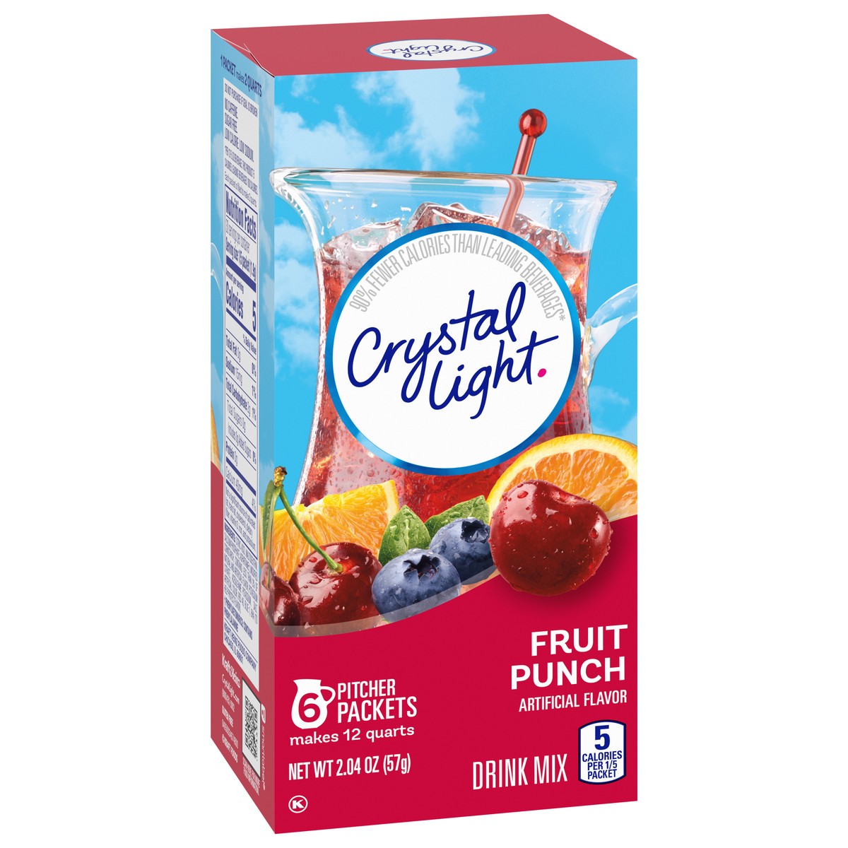 slide 4 of 9, Crystal Light Fruit Punch Drink Mix 6 Packets, 6 ct