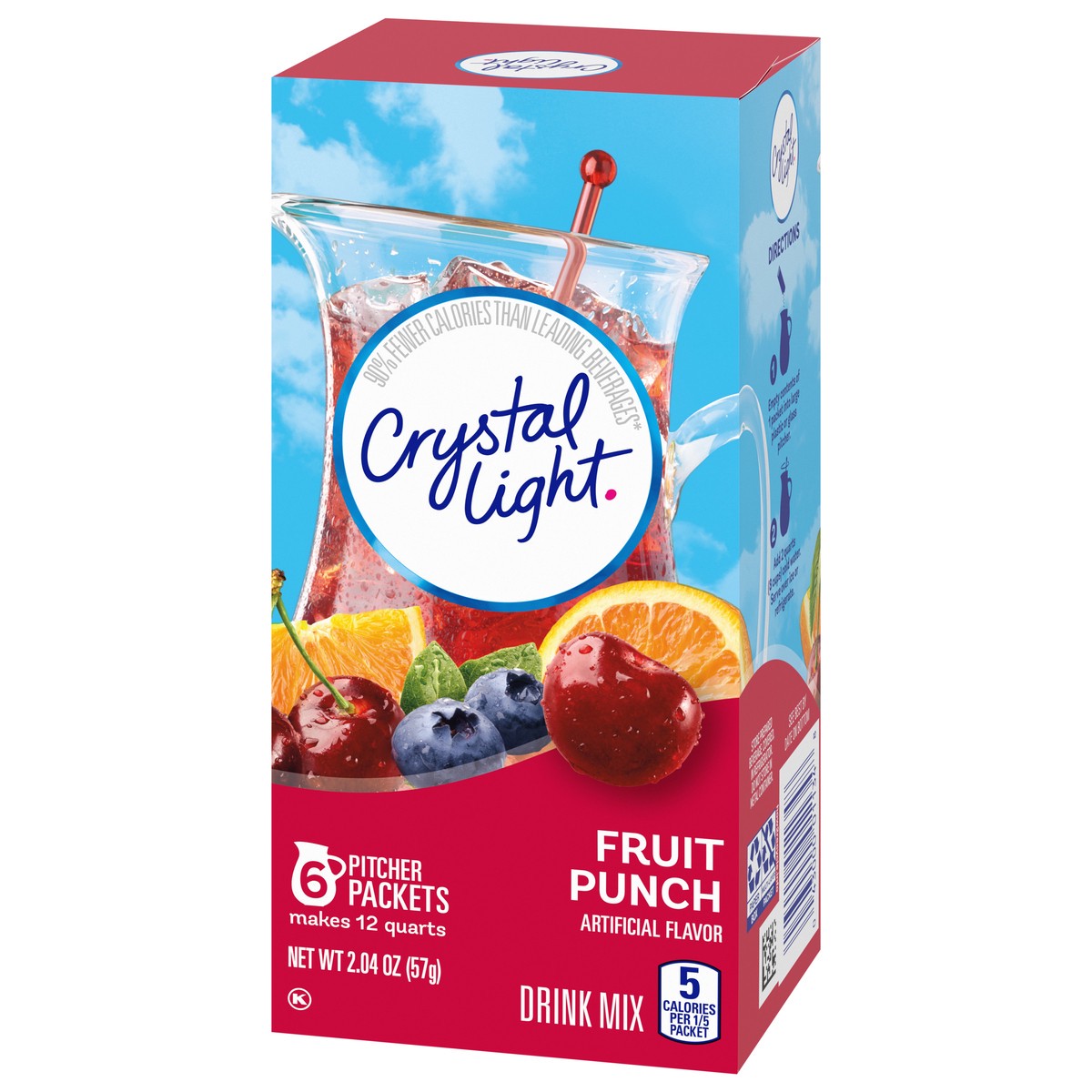 slide 3 of 9, Crystal Light Fruit Punch Drink Mix 6 Packets, 6 ct