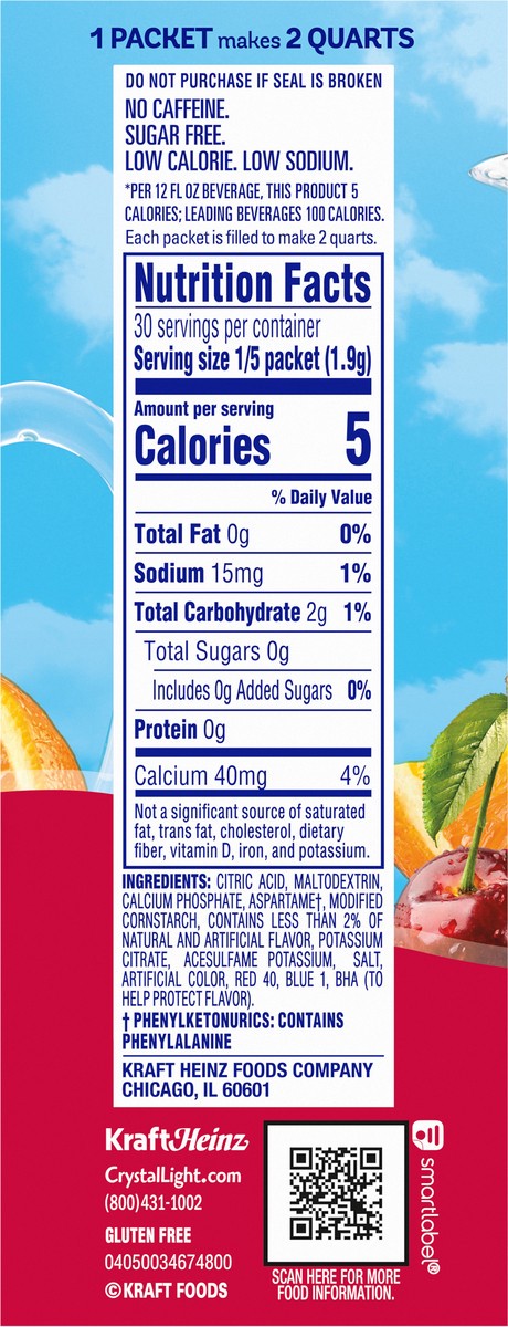 slide 8 of 9, Crystal Light Fruit Punch Drink Mix 6 Packets, 6 ct