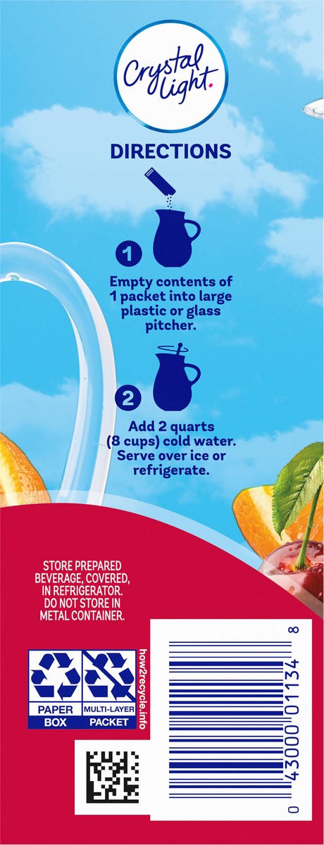 slide 9 of 9, Crystal Light Fruit Punch Drink Mix 6 Packets, 6 ct