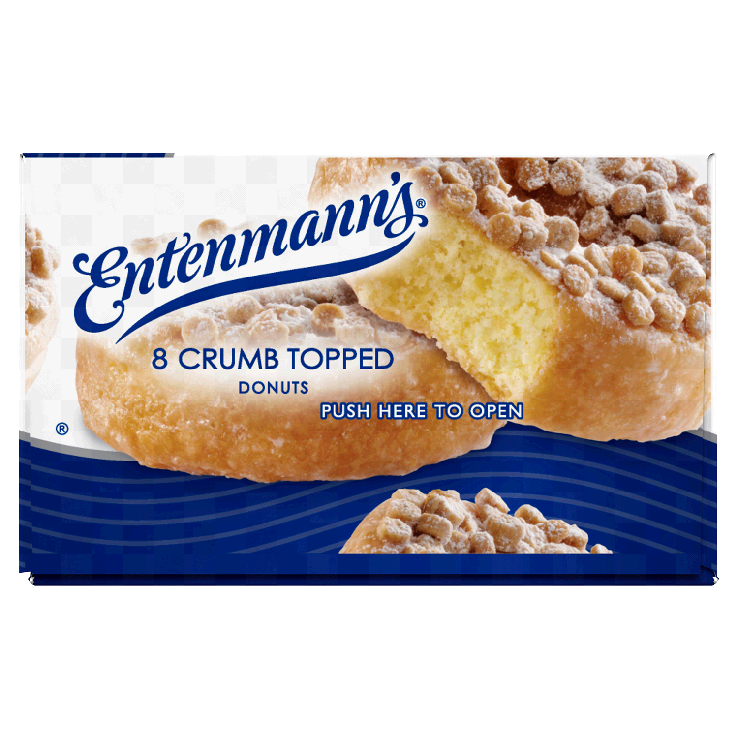 slide 2 of 4, Entenmann's Crumb Topped Donuts, 8 ct