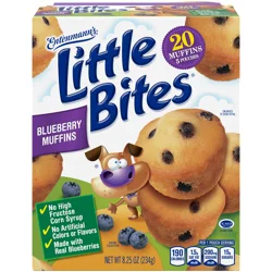 Entenmann's Little Bites Blueberry Mini Muffins, 5 packs, 8.25 oz