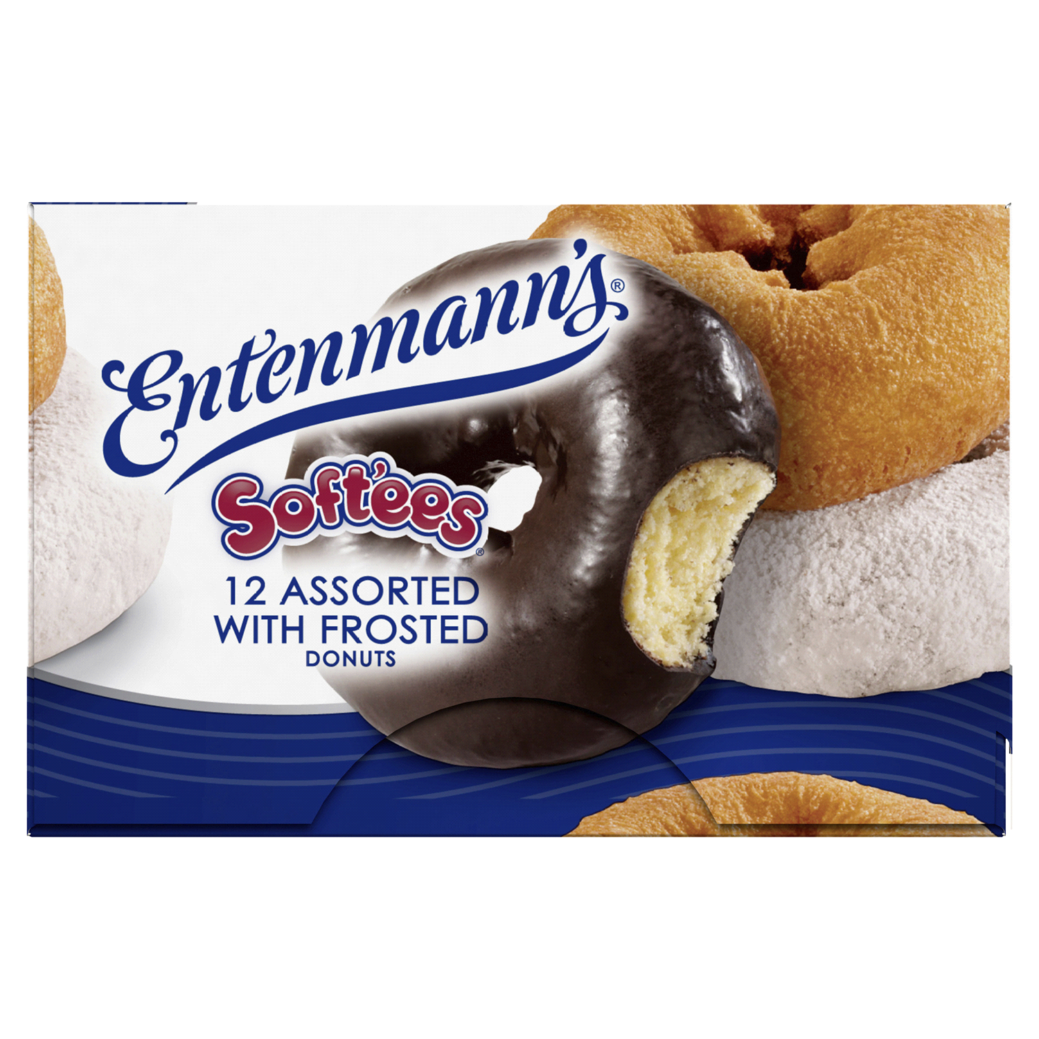 slide 2 of 5, Entenmann's Soft'ees Assorted With Frosted Donuts, 12 count, 12 ct