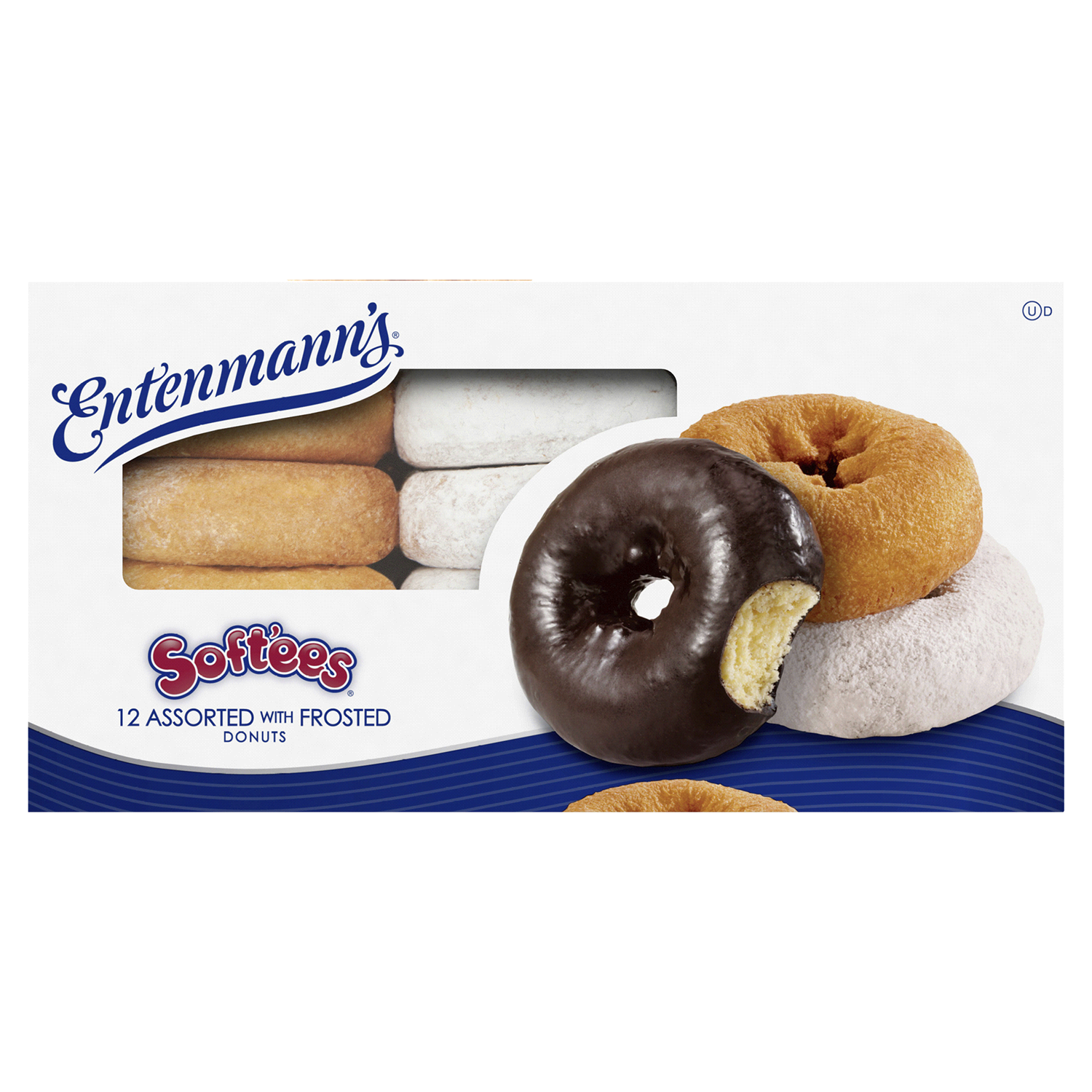 slide 4 of 5, Entenmann's Soft'ees Assorted With Frosted Donuts, 12 count, 12 ct