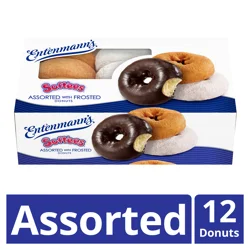 Entenmann's Soft'ees Assorted With Frosted Donuts, 12 count