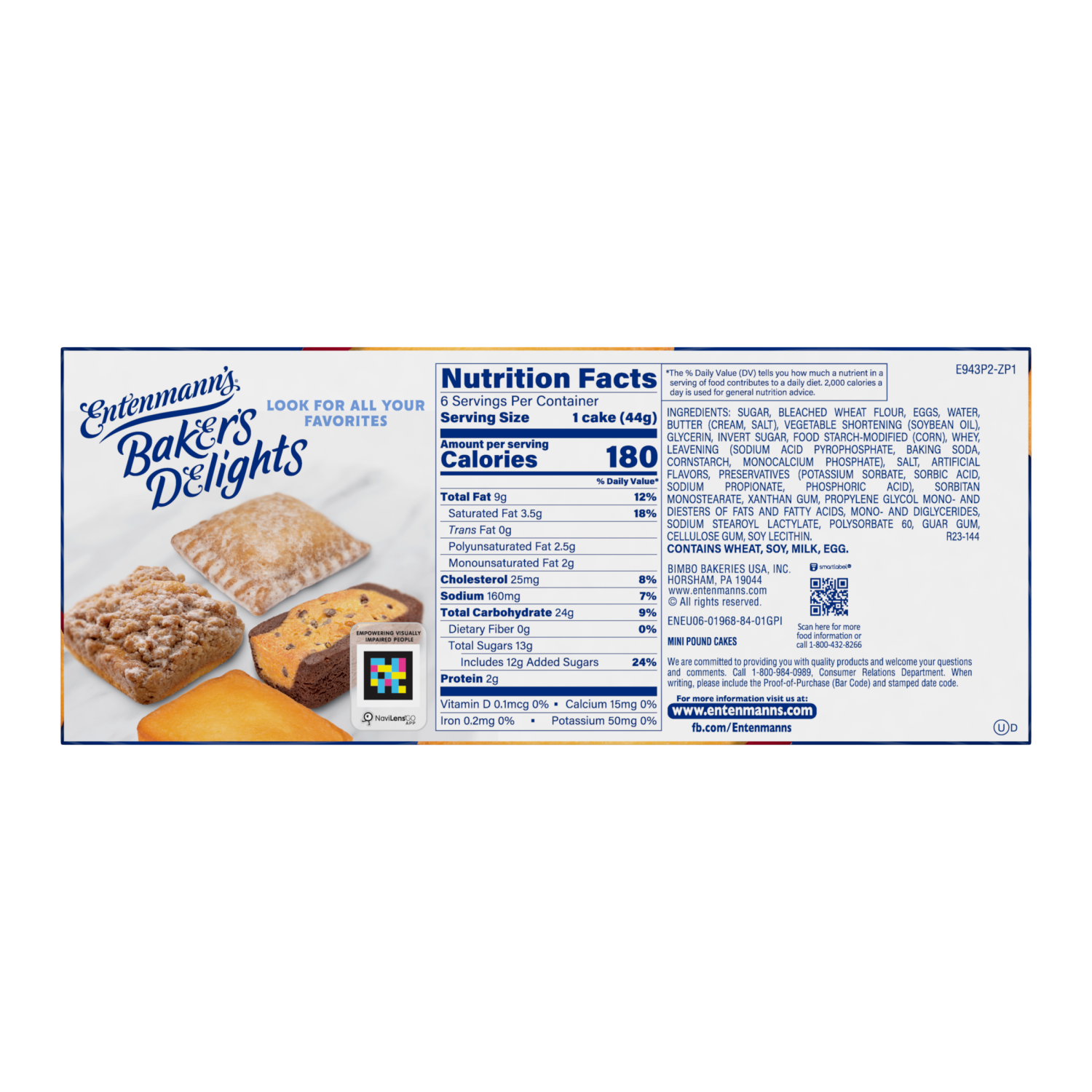 slide 2 of 2, Entenmann's Minis Pound Cake, 6 ct
