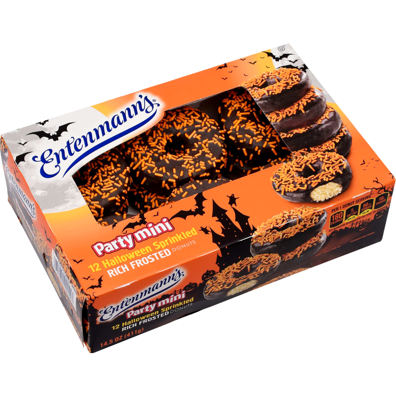 slide 2 of 2, Entenmann's Party Mini Rich Frosted Donuts 12 ct, 14.5 oz