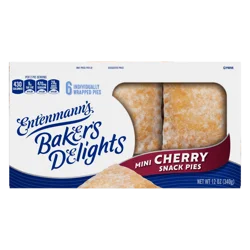 Entenmann's Cherry Mini Snack Pies, 6 packs, 12 oz