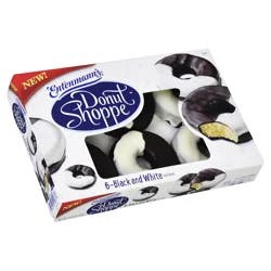 Entenmann's Donut Shoppe Black White Donuts
