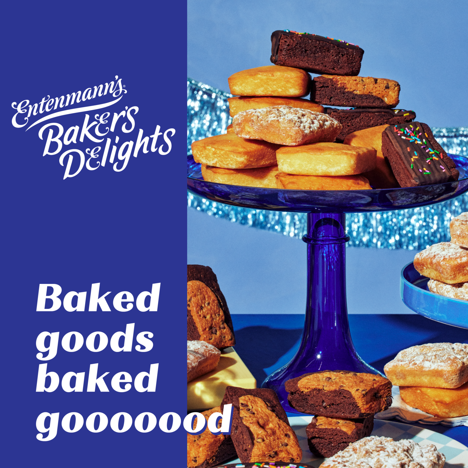 slide 3 of 3, Entenmann's Baker's Delights Fudge Iced Golden Mini Cakes, 8 packs, 13.2 oz, 8 ct