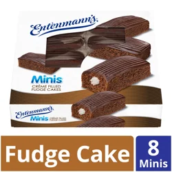 Entenmann's Entenmanns Mini Creme Filled Fudge Cakes 8 Ct 13.8 Oz