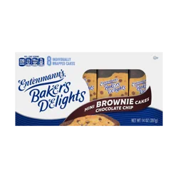 Entenmann's Baker's Delights Brownie Chocolate Chip Mini Cakes, 8 packs, 14 oz