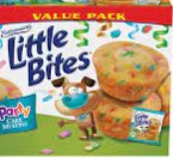 Entenmann's Little Bites Party Cake Mini Muffins, 10 pouches, 16.5 oz