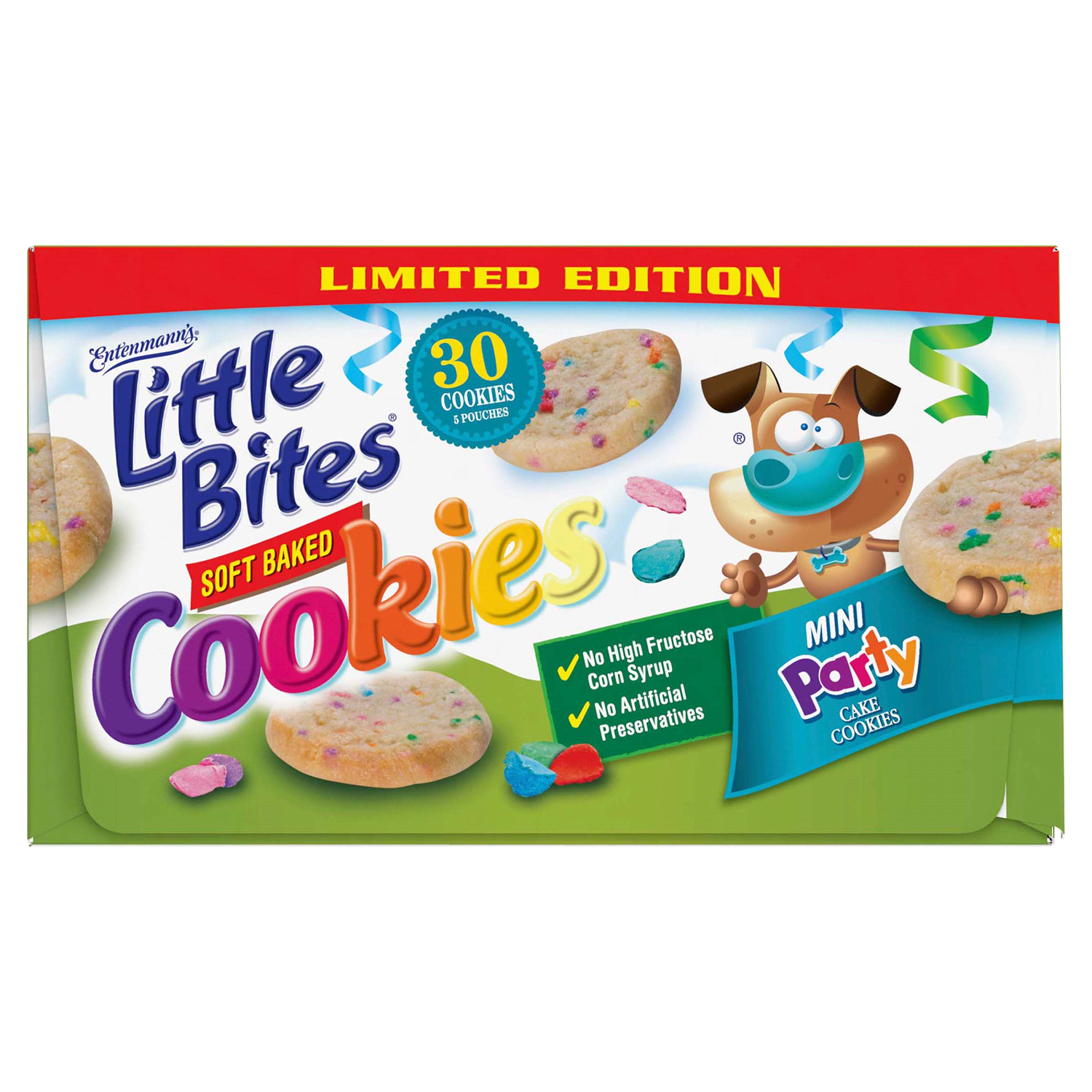 slide 2 of 5, Entenmann's Little Bites Mini Party Cake Cookies, 5 ct