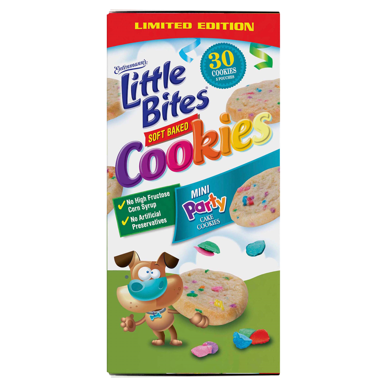 slide 3 of 5, Entenmann's Little Bites Mini Party Cake Cookies, 5 ct