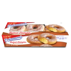 Entenmann's Donut Cakes Cinnamon and Sugar Cake, 6 packs, 10.9 oz