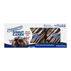 Entenmann's Double Chocolate Chip Chocolate Cake, 6 packs, 10.9 oz