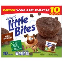 Entenmann's Little Bites Fudge (Value Pack) Mini Muffins, 10 packs, 19.5 oz