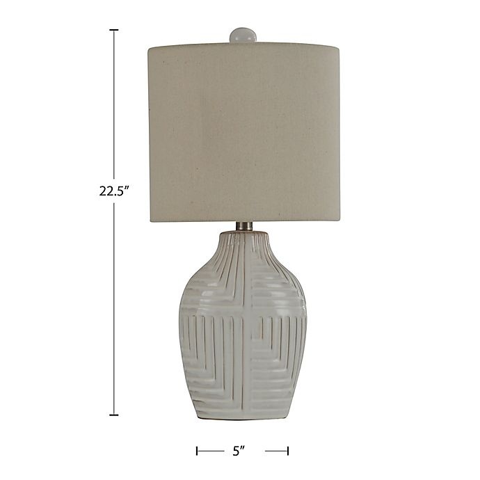 slide 2 of 2, Stylecraft Home Collection Table Lamp - Off White, 1 ct