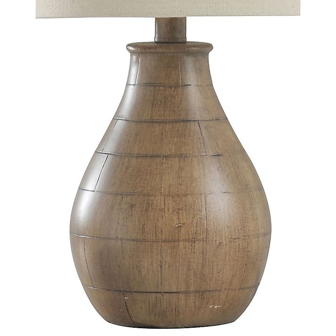 slide 3 of 5, StyleCraft Poly Table Lamp - Brown, 1 ct