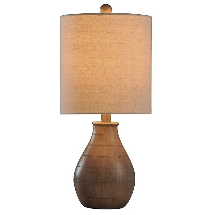 slide 4 of 5, StyleCraft Poly Table Lamp - Brown, 1 ct