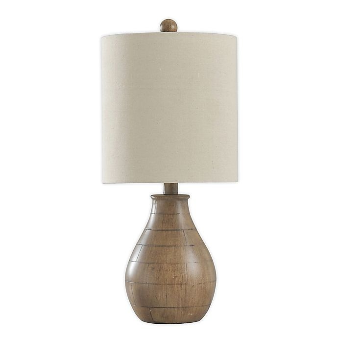 slide 1 of 5, StyleCraft Poly Table Lamp - Brown, 1 ct