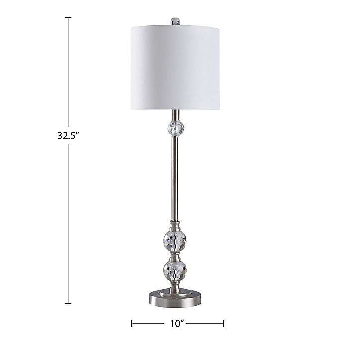 slide 2 of 2, Stylecraft Home Collection Buffet Lamp - Brushed Steel, 1 ct