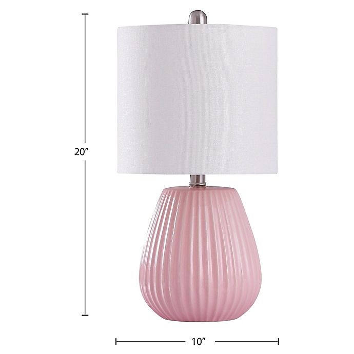 slide 2 of 2, Stylecraft Hapton Table Lamp - Pink with Fabric Lampshade, 1 ct